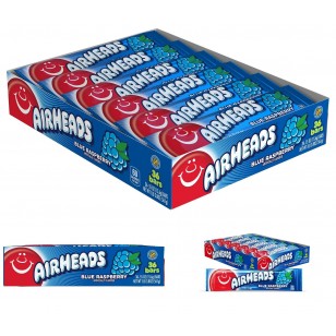 Airheads Blue Raspberry 15.6g Sweet American Candy Box 36 Bars